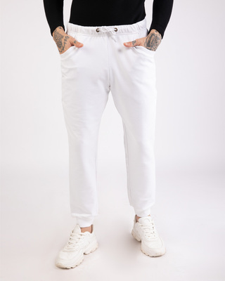 white joggers jeans
