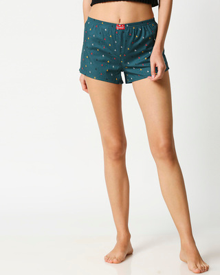 Shop Women All Over Printed Boxers-Front