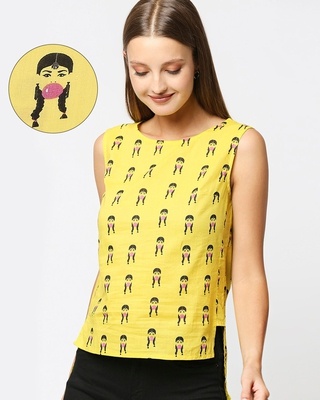 Shop Women's All Over Printed Sleeveless Top-Front
