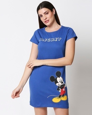 Shop Women's Mickey T-Shirt Night Dress-Front