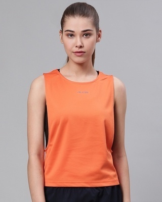 Shop Women's Orange Slim Fit T-shirt-Front