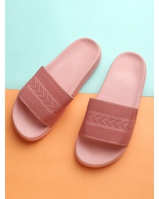 Shop Women's Pink Sliders-Front
