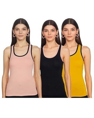 Shop Women's Racer Back Tank Top (Pack of 3)-Front