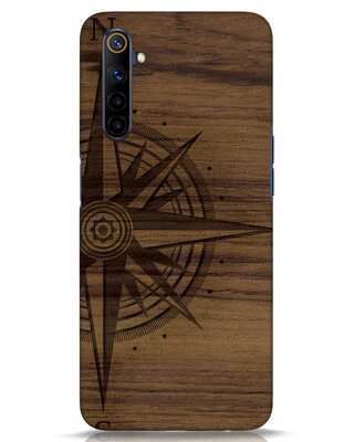 Shop Wood Compass Realme 6i Mobile Cover-Front