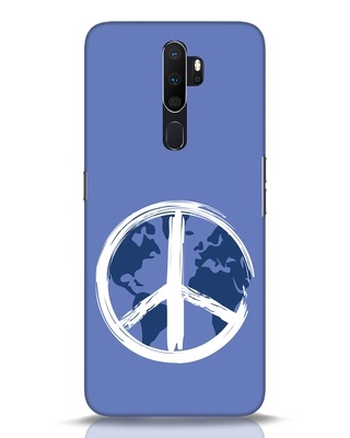 Shop World Peace Designer Hard Cover for Oppo A5 2020-Front