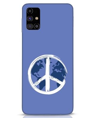 Shop World Peace Designer Hard Cover for Samsung Galaxy M31s-Front