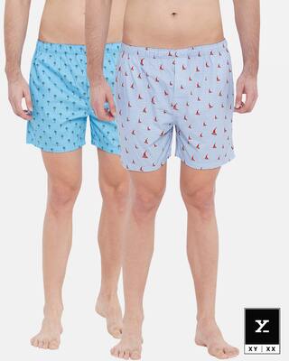 XYXX Boxer Uomo Tencel Modello – Confezione Dualist, Assorbimento Umidità E Cintura Anti-Segni, Prodotto In India