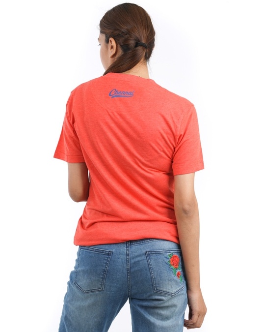 Shop Women's Chennai Sport T-shirt in Red-Back
