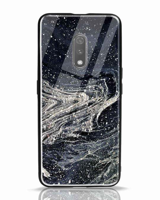 Shop Abstract Glitter Realme X Glass Mobile Cover-Front