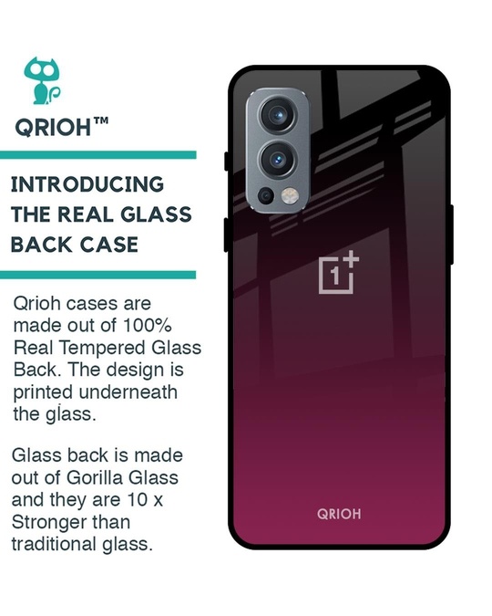 Shop Abstract Printed Premium Glass Cover for OnePlus Nord 2 (Shock Proof, Lightweight)-Back