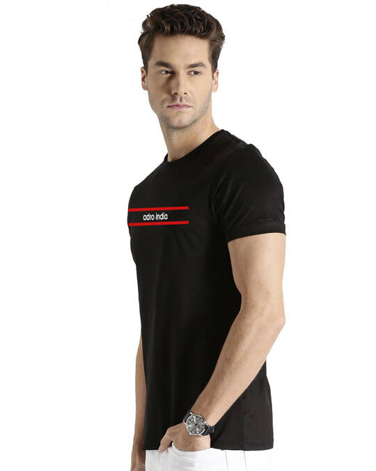 Shop Graphic Black Printed T-shirt For Men's-Design