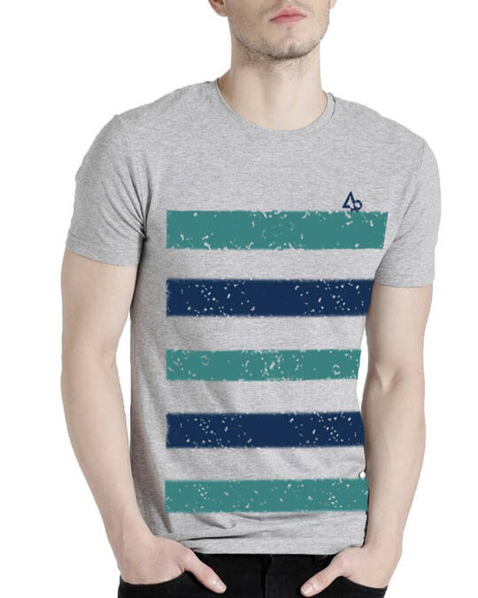 Shop Men's Branded Printed Cotton T-shirt-Front