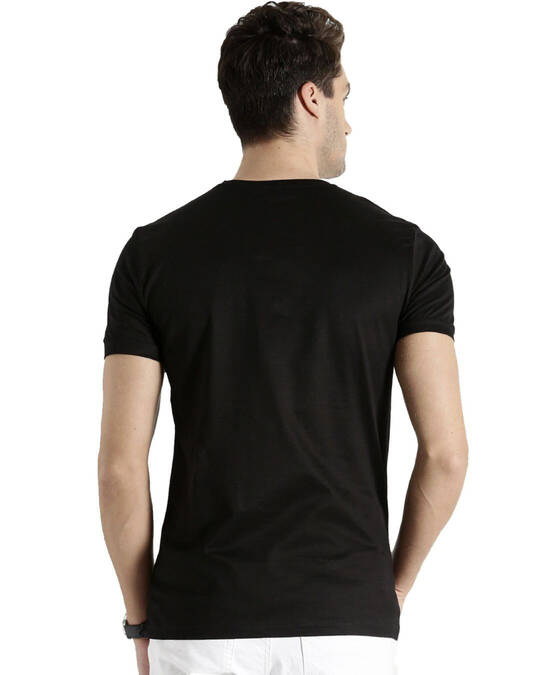 Shop Men's Cotton Brand Logo Printed T-shirt-Back