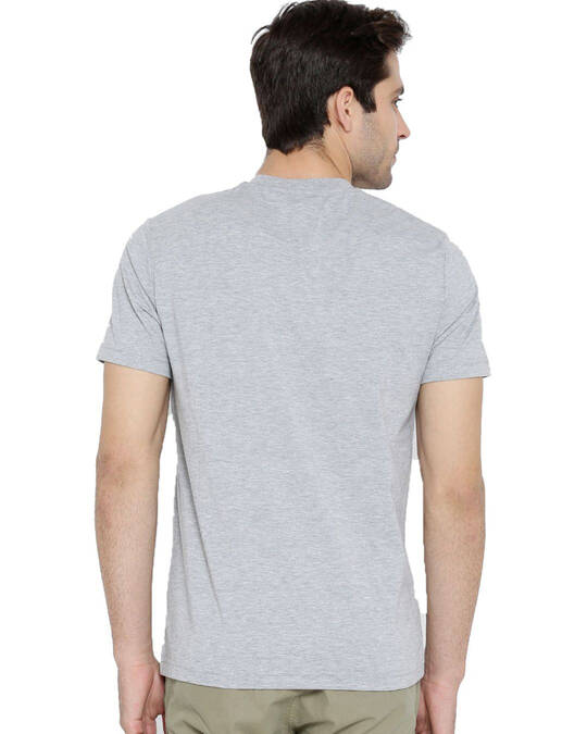 Shop Men's Cotton Smiley Design Printed Half Sleeve T-shirt-Back