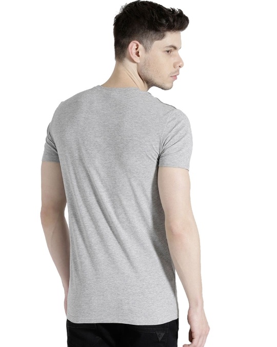 Shop Men's Grey Regular Fit T-shirt-Back