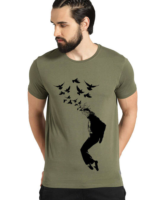 Shop Men's Grey Regular Fit T-shirt-Front