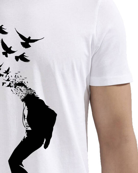 Shop Men's White Regular Fit T-shirt-Design