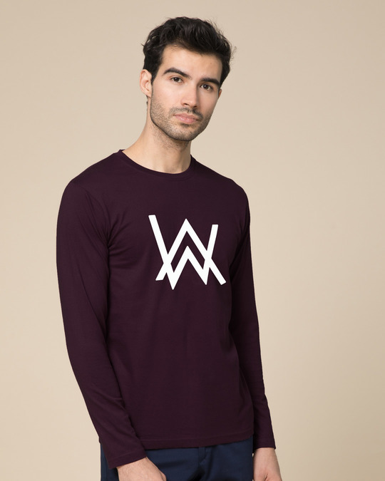 Shop A.W. Music Glow In Dark Full Sleeve T-Shirt -Back