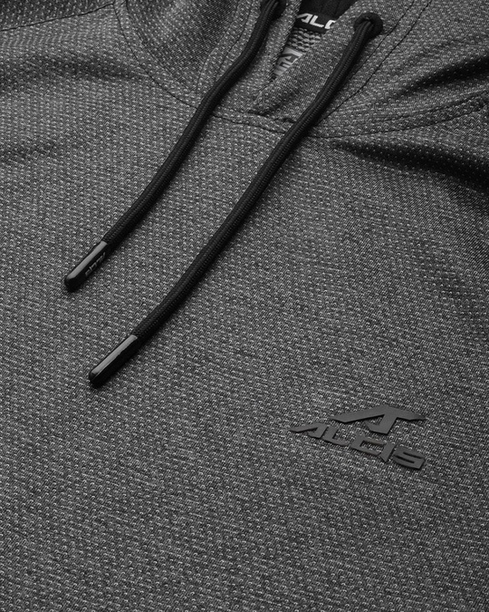 Shop Men Grey Self Design Slim Fit Sweatshirt-Full