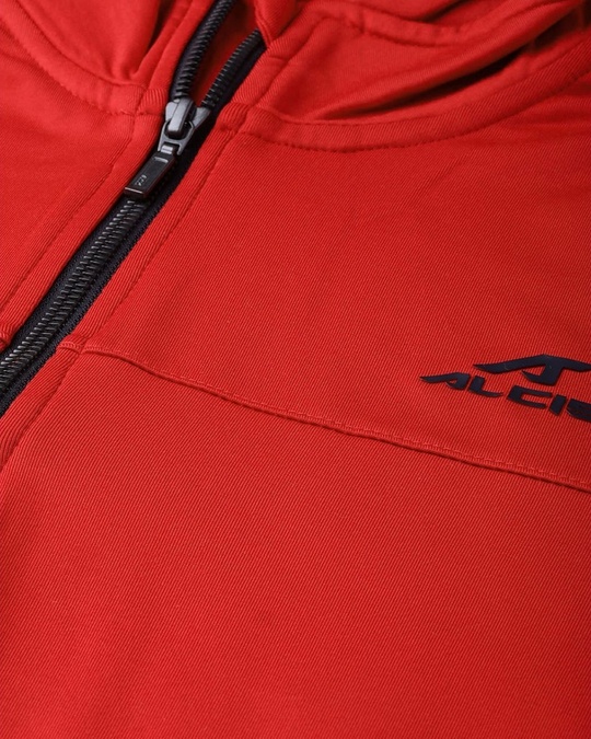 Shop Men Red Slim Fit Sweatshirt-Full