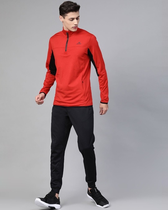 Shop Men Red Slim Fit Sweatshirt