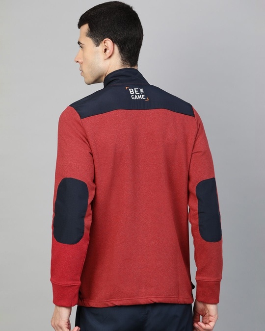 Shop Men Red Slim Fit Jacket-Back