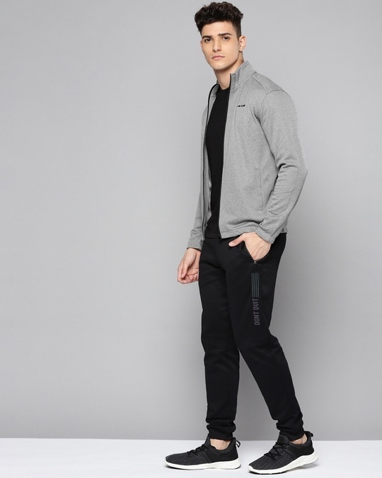 Shop Men's Grey Open Front Slim Fit Jacket