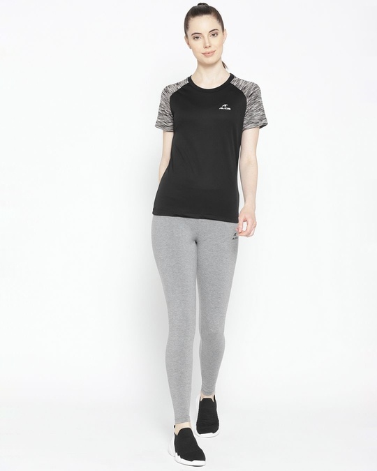 Shop Women's Grey Melange Solid Tights
