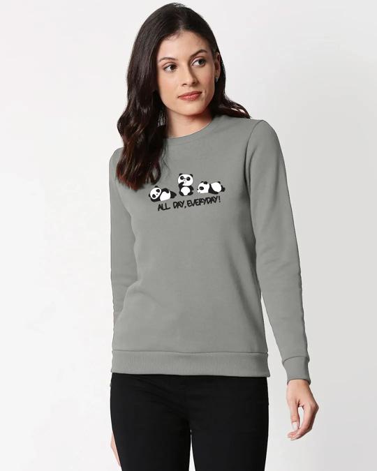 Shop All Day Everyday Grey Sweatshirt-Back