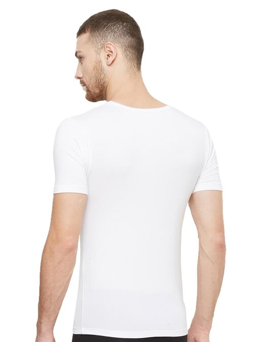 Shop Dario Modal Micro Round Neck Undershirt (Pack Of 2)