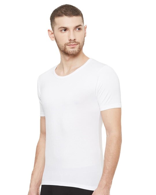 Shop Dario Modal Micro Round Neck Undershirt (Pack Of 2)-Full