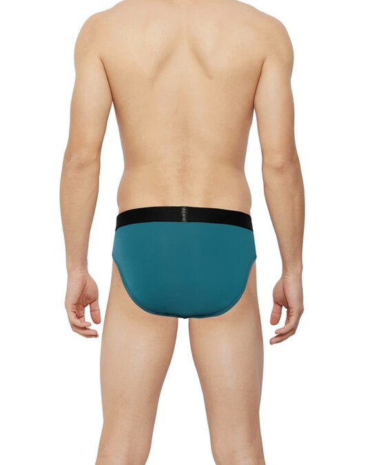 Shop Dario Solid Micro Modal Blue And Green Men's Brief (Pack Of 2)