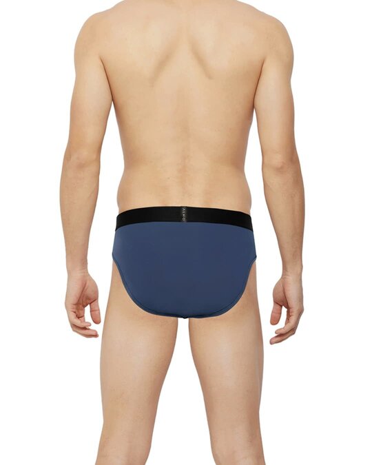Shop Dario Solid Micro Modal Green, Blue And Grey Men's Brief (Pack Of 3)