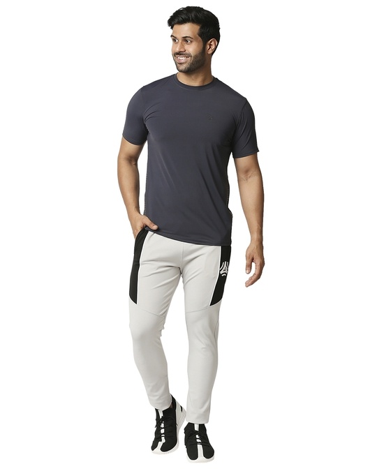 Shop Printed Men Light Grey Track Pants
