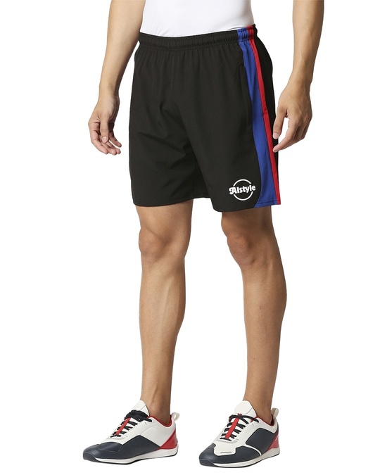 Shop Solid Men Black Regular Shorts-Design
