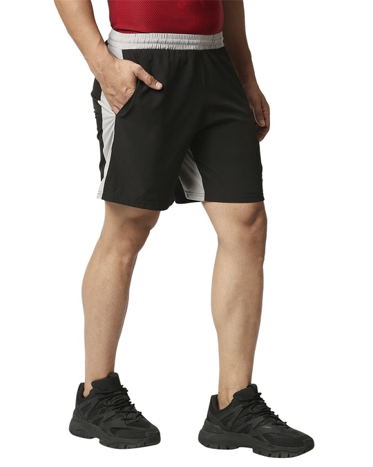 Shop Solid Men Black Regular Shorts-Design