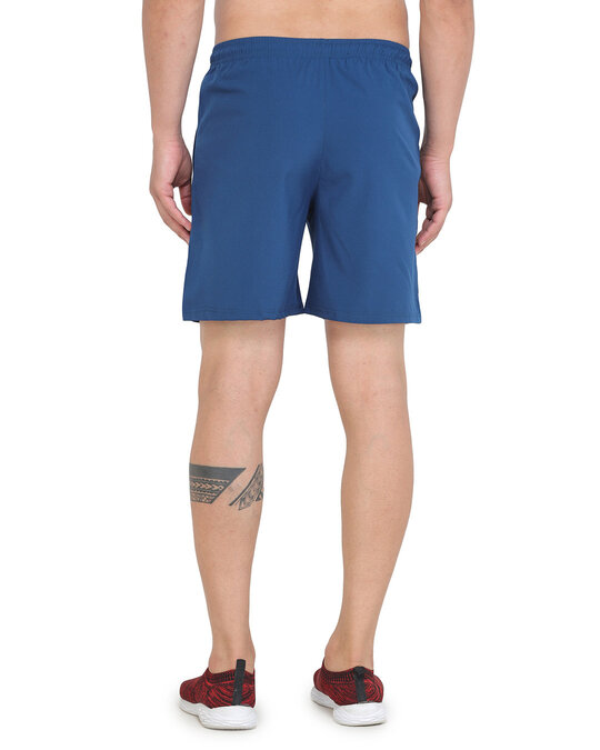 Shop Men's Blue Solid Basic Shorts-Full