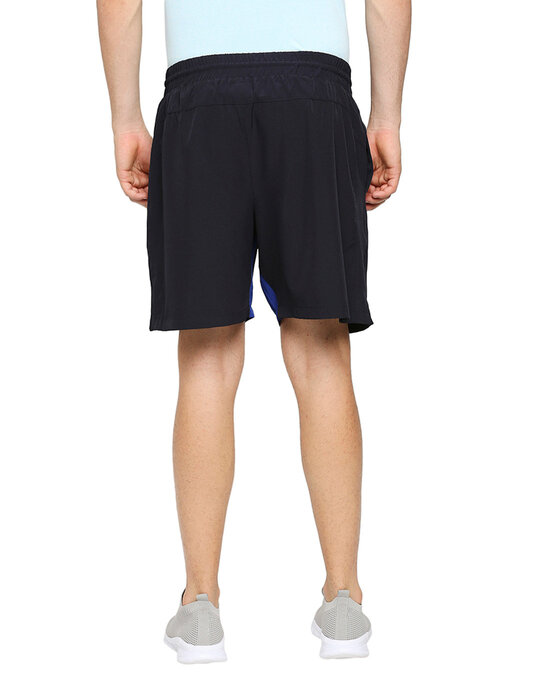 Shop Men's Navy Solid Regular Shorts-Full
