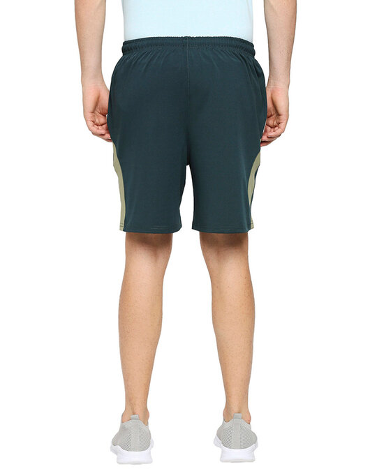 Shop Men's Olive Solid Regular Shorts-Full