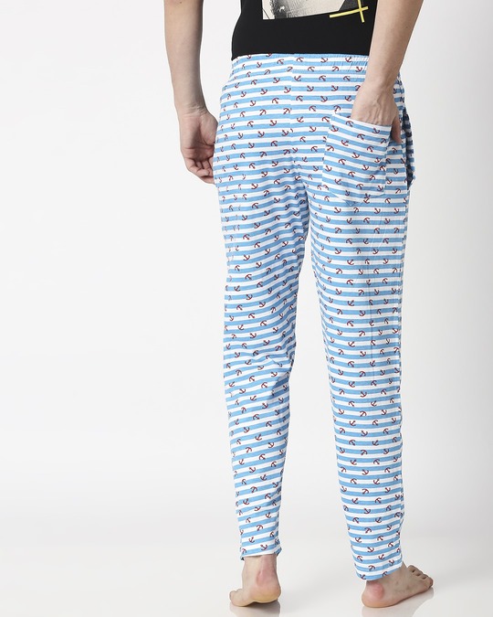 Shop Anchored White Knitted Pyjamas-Full