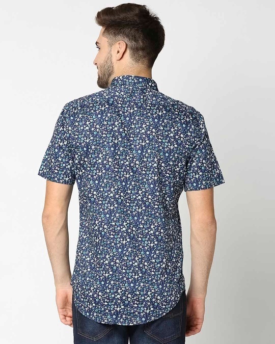 Shop AOP Satin Print Half Sleeve Shirt-Full