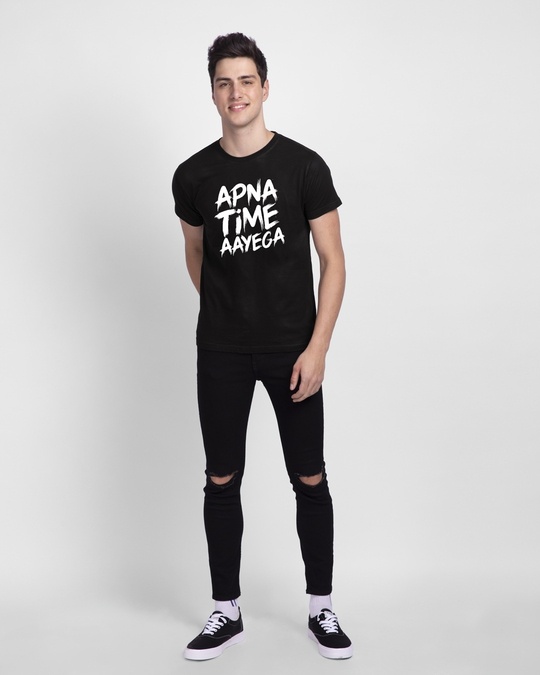 Shop Apna Time Ayega Half Sleeve T-Shirt-Design