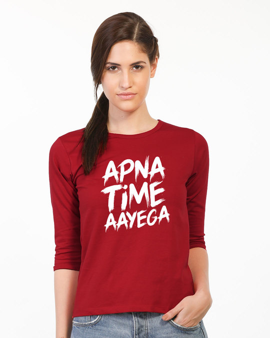 apna time aayega t shirt red