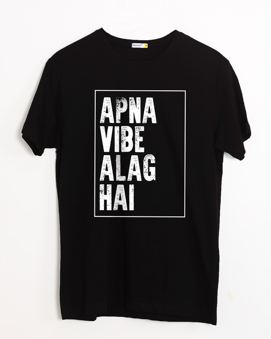 Shop Apna Vibe Alag Hai Half Sleeve T-Shirt-Front