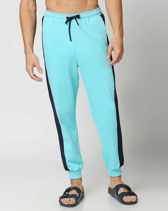 mens colorblock joggers