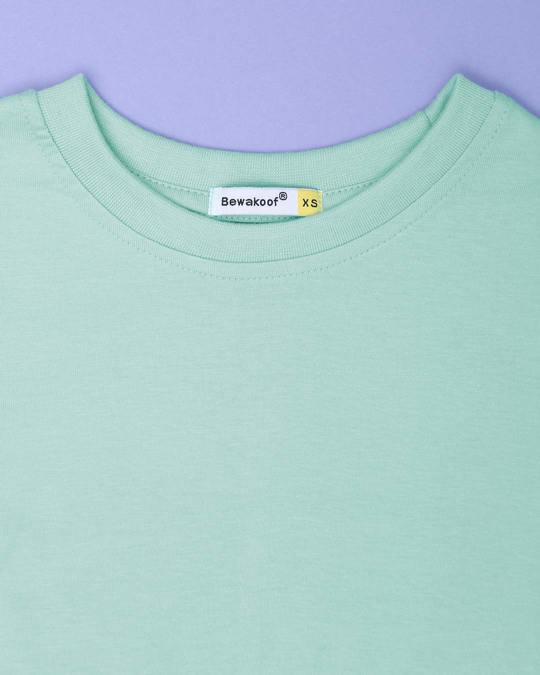 Buy Aqua Green Boyfriend T-Shirt for Women green Online at Bewakoof