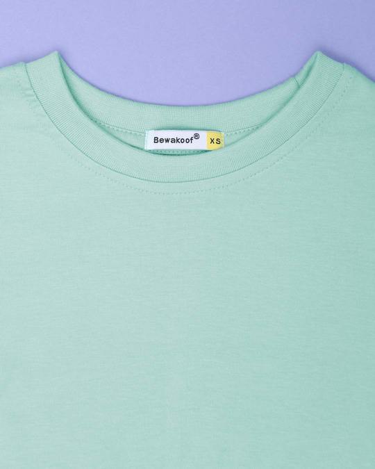 Buy Aqua Green Boyfriend TShirt for Women green Online at Bewakoof
