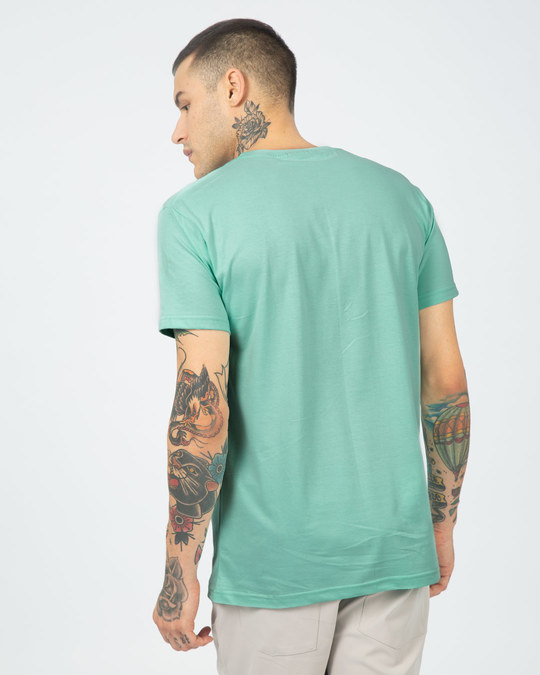 aqua green top