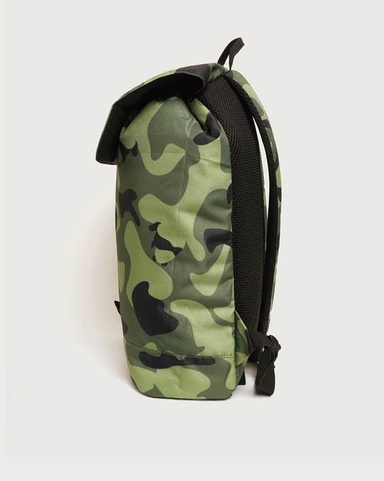 Shop Army Camo Printed Drawstring Laptop Bag-Full