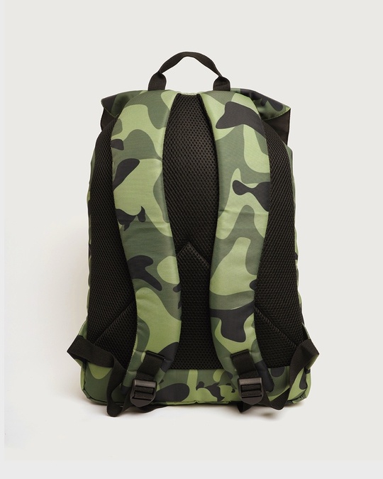 Shop Army Camo Printed Drawstring Laptop Bag